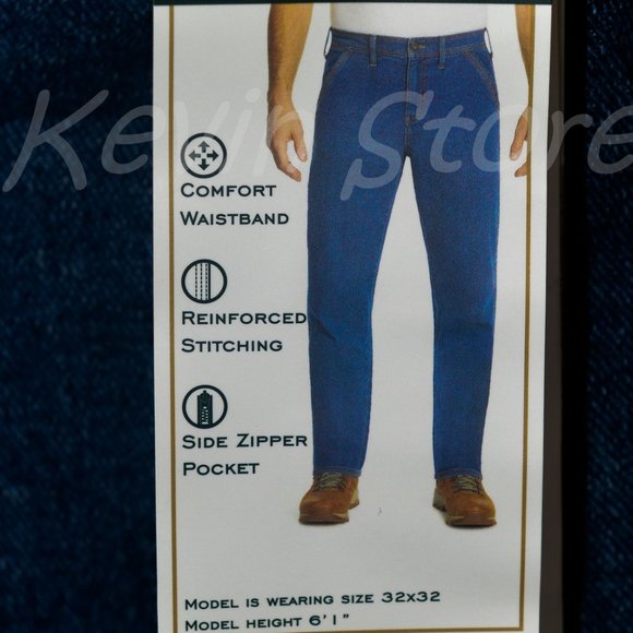 NWT Men jean relaxed fit in Blue G.H Bass - Picture 10 of 10